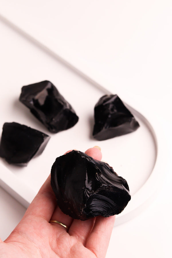 Obsidiana Negra Bruta 30g