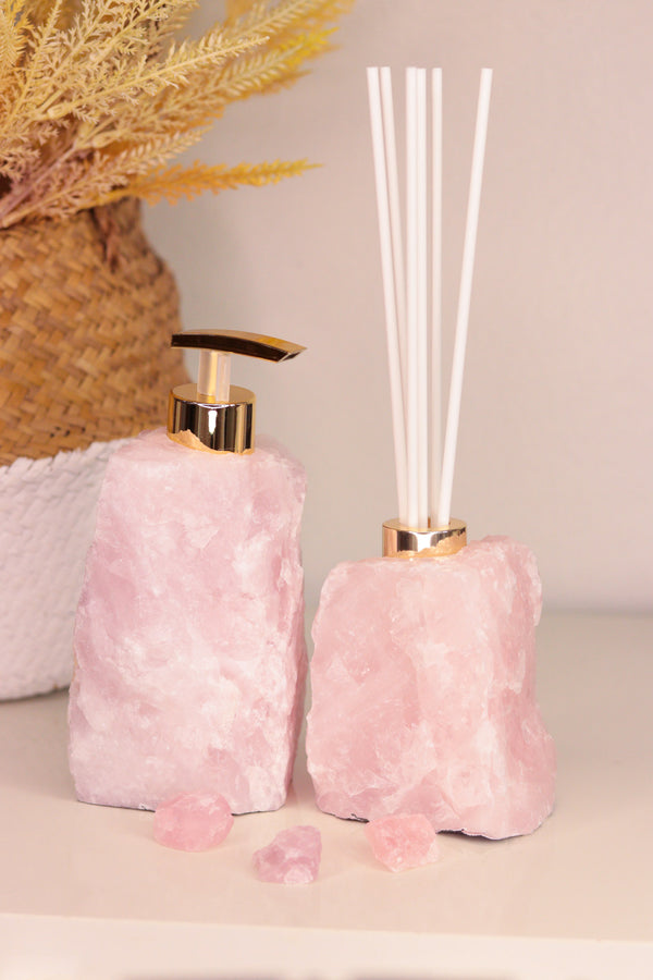Kit Difusor & Dispenser Quartzo Rosa
