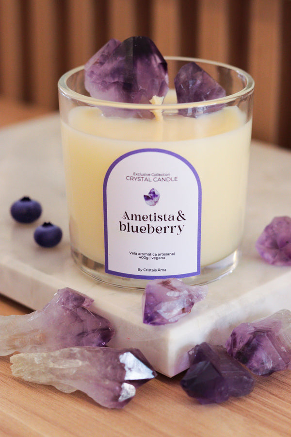 Vela Aromática Exclusive Ametista & Blueberry