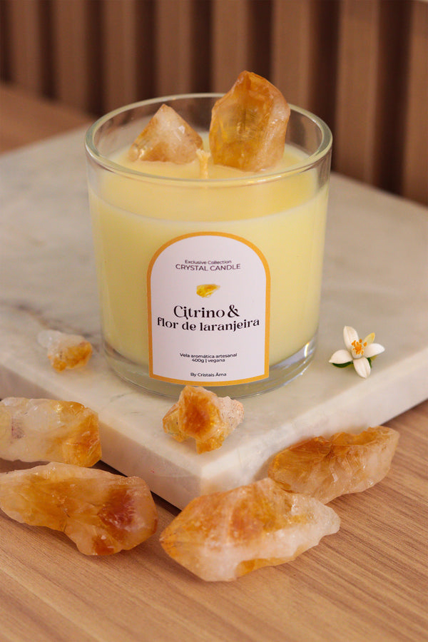 Vela Aromática Exclusive Citrino & Flor de Laranjeira