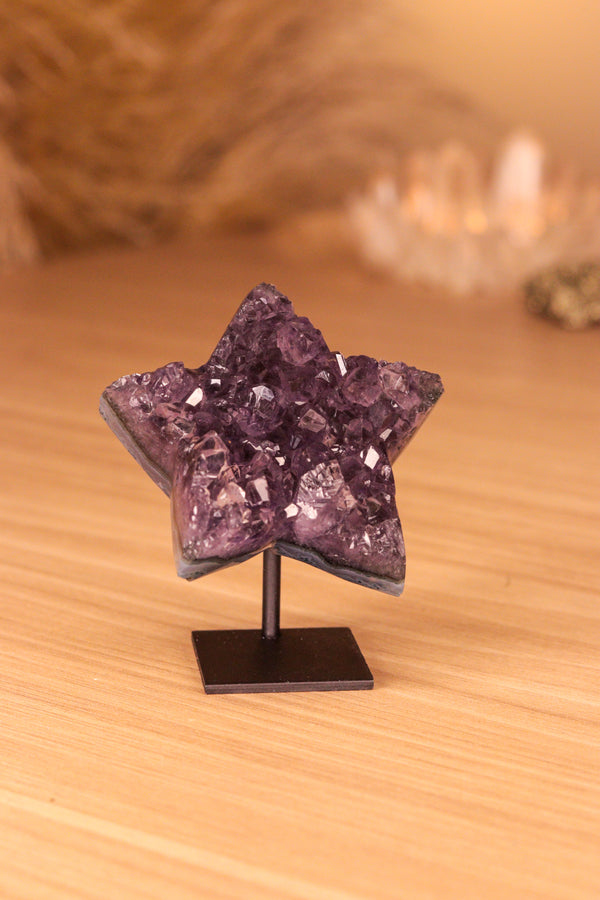 Mini Estrela de Drusa de Ametista
