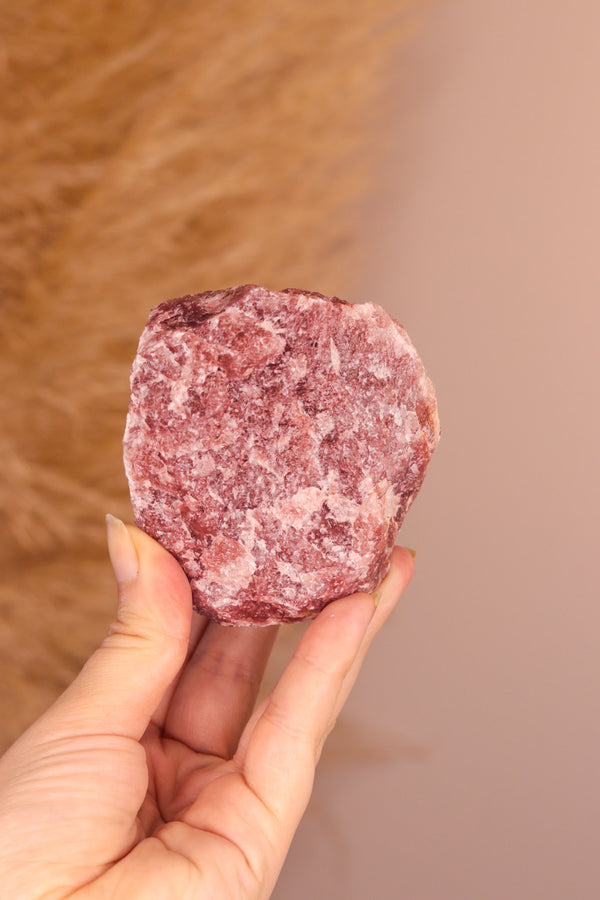 Quartzo Morganito bruto