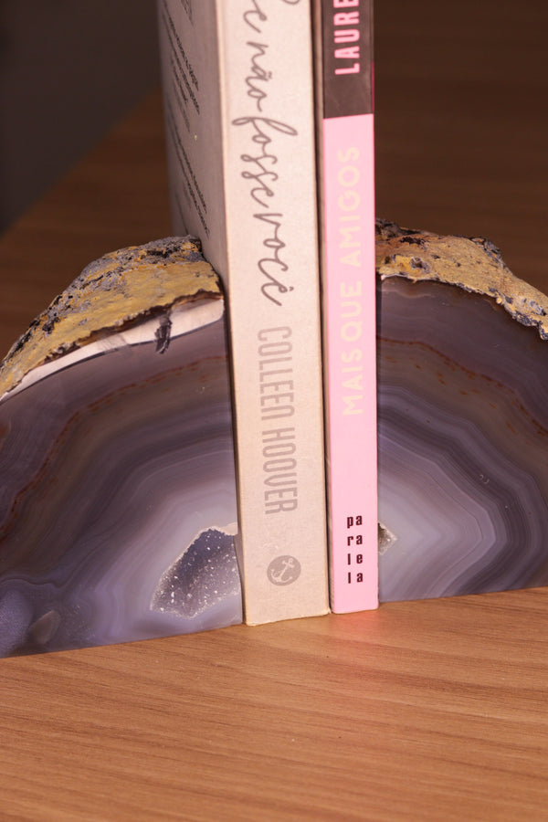 Porta Livros em Ágata Natural 03