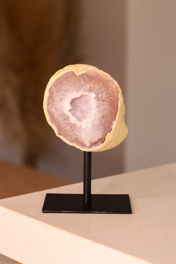 Geodo de Ágata Natural na base 03