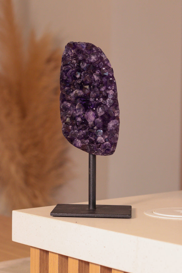 Drusa de Ametista Super Extra Polida na Base 02