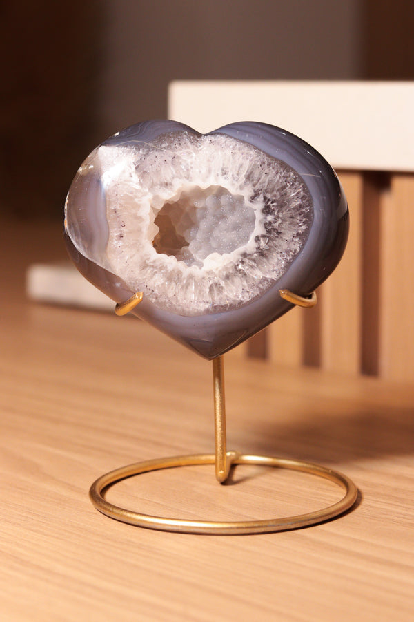 Coração em Ágata Natural 04