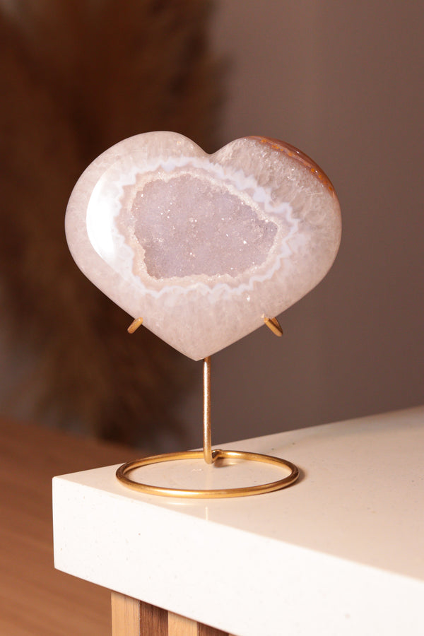 Coração em Ágata Natural 05