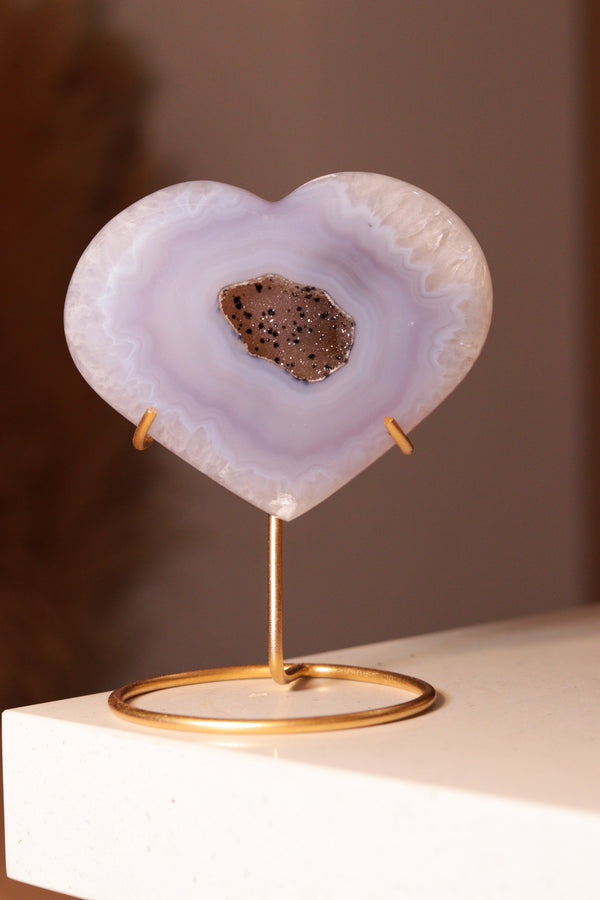 Coração em Ágata Natural 07