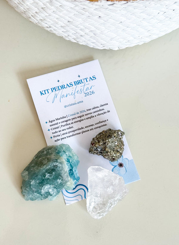 Kit de Pedras Brutas Manifestar (brinde)